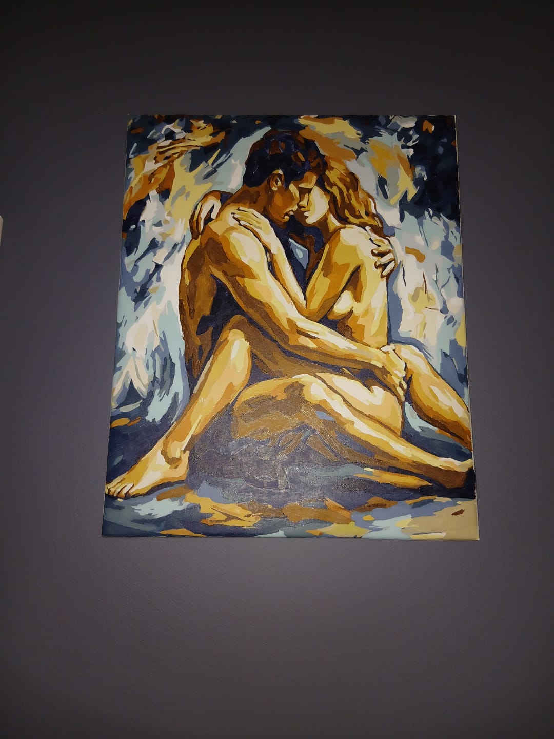 Customer photo review of Sensual Lovers | Paint by Number
