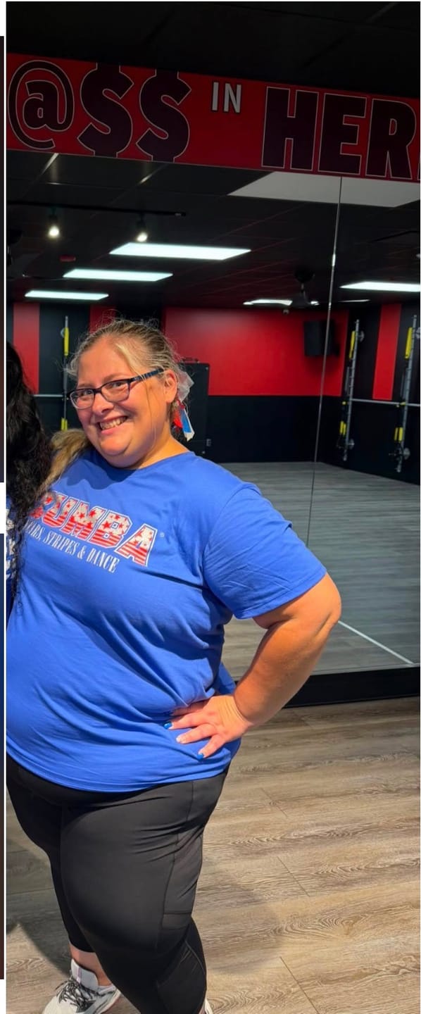 Customer photo review of Zumba Stars And Stripes Tee