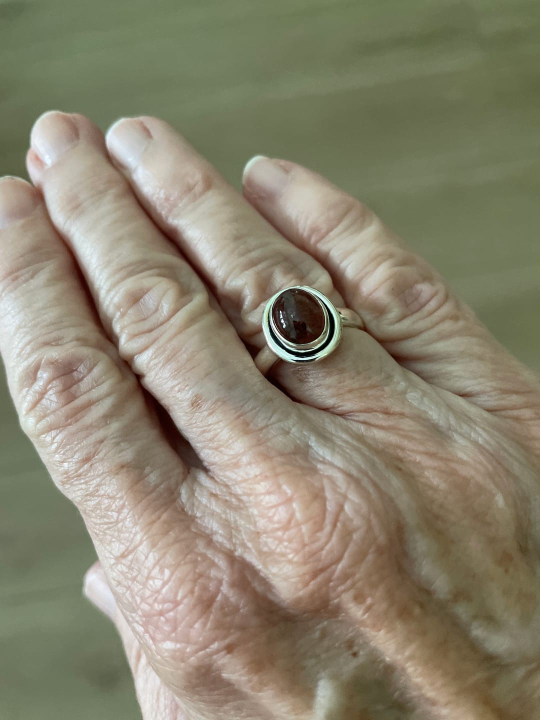 Customer photo review of Premium Pink Tourmaline Ring Size 6 (.925 Sterling Silver)
