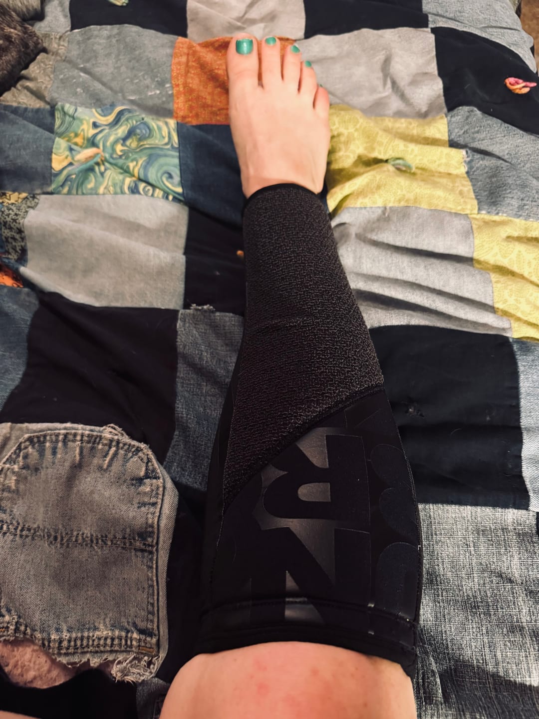 Customer photo review of Shin Sleeves Pro Black