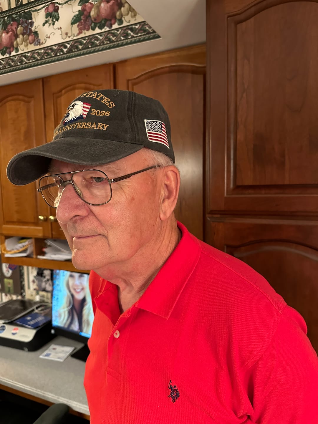 Customer photo review of Exclusive USA 250th Anniversary Eagle Cap (1776–2026) —  Embroidered