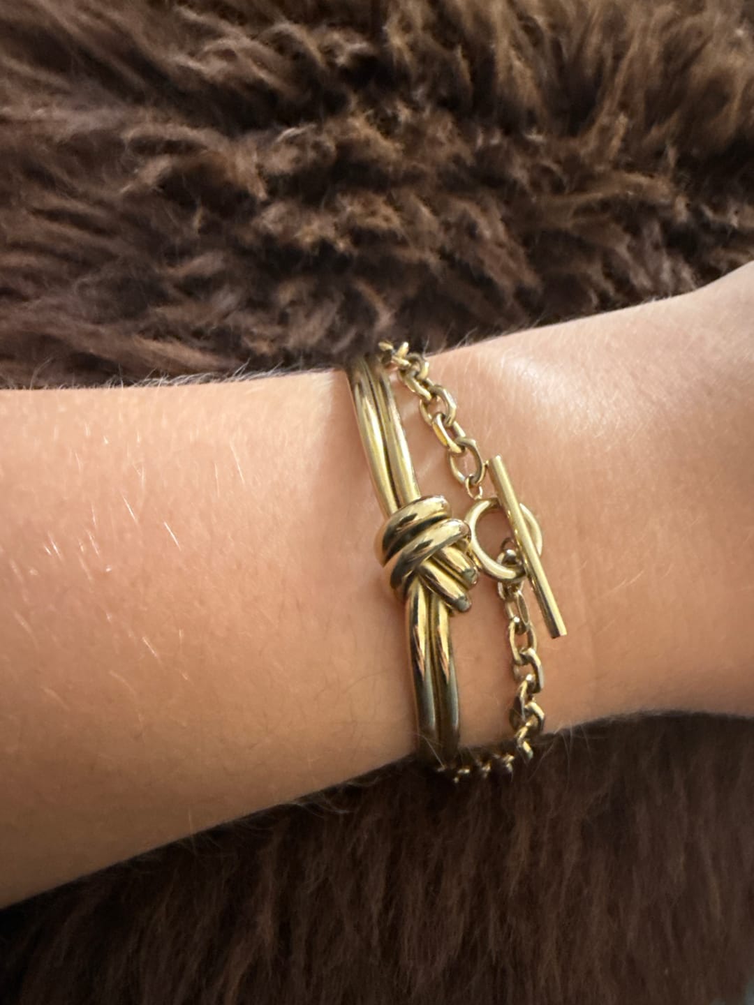 Customer photo review of Knot Bangle