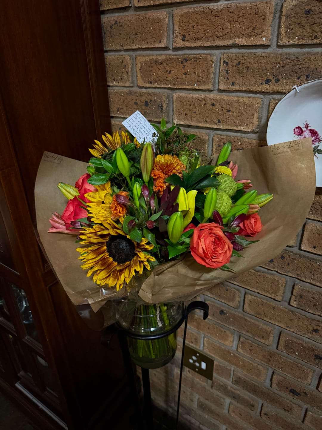 Customer photo review of Karoo Sunset - Fresh Flower Bunch In Shades Of Yellow, Orange, Red and White