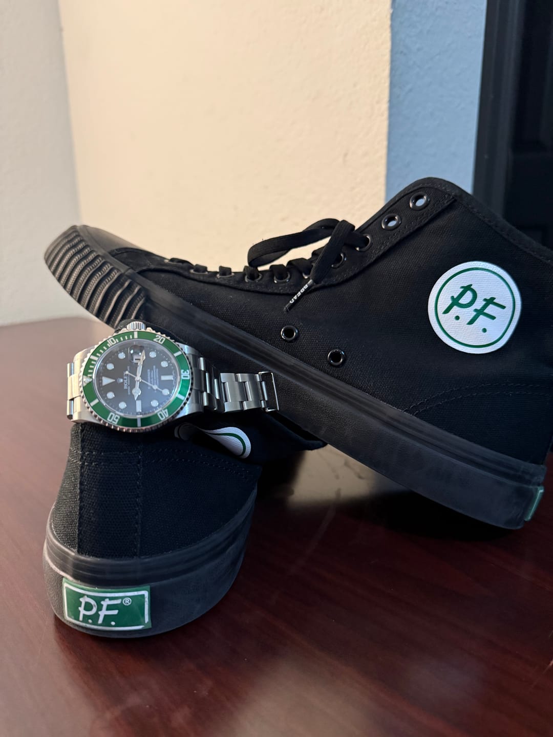 Customer photo review of 1993 Center Wide High-Top Black
