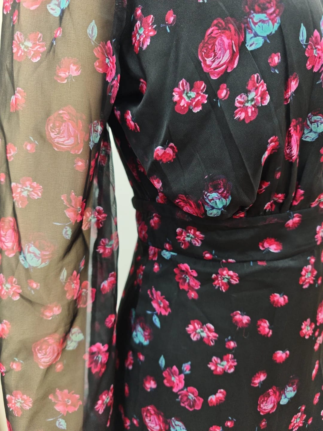 Customer photo review of Stephanie Floral Ruffled Dress