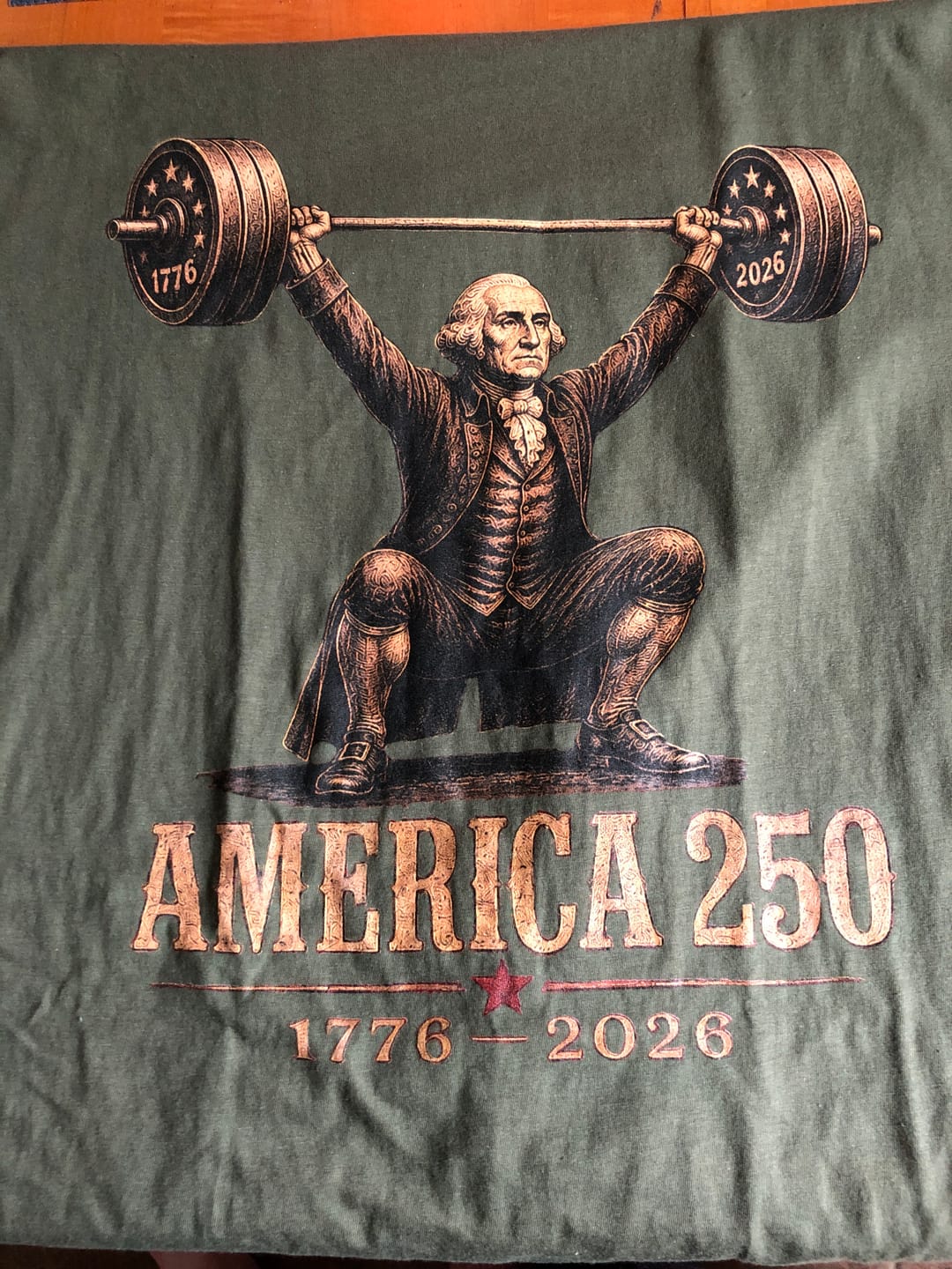 Customer photo review of WASHINGTON SNATCH 250 T-SHIRT