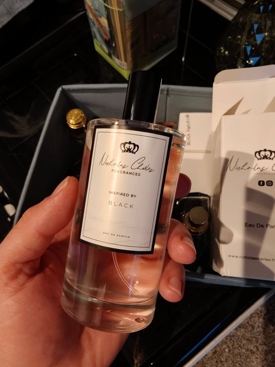 Customer photo review of Luna Rossa Black Inspired Fragrance - Prada Dupe | Nicholas Charles