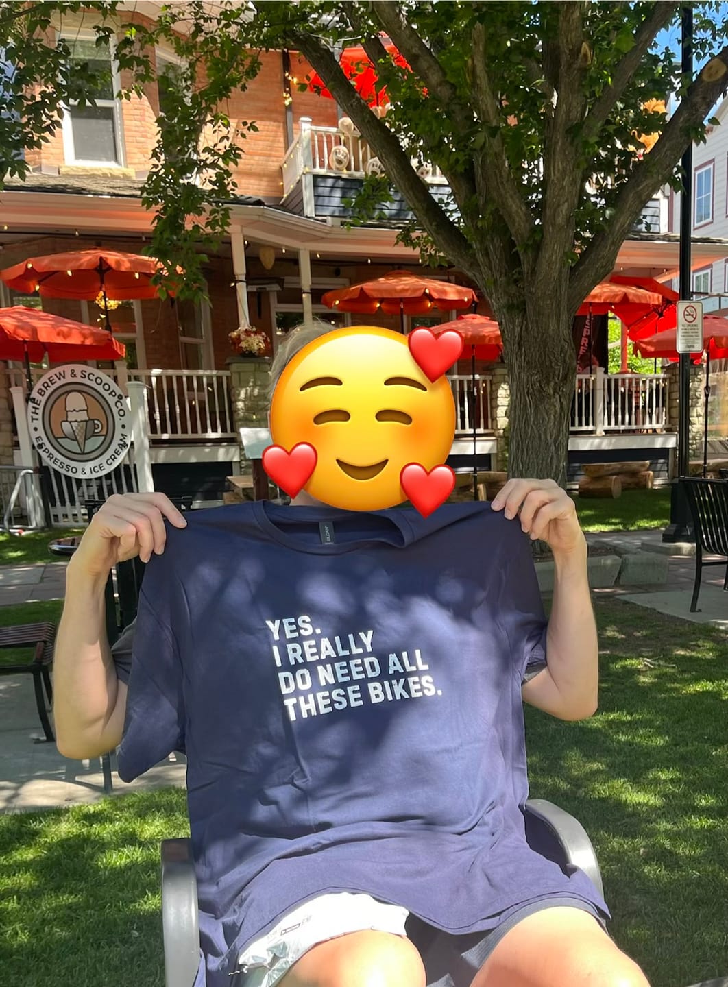 Customer photo review of Really Need Bikes T-Shirt