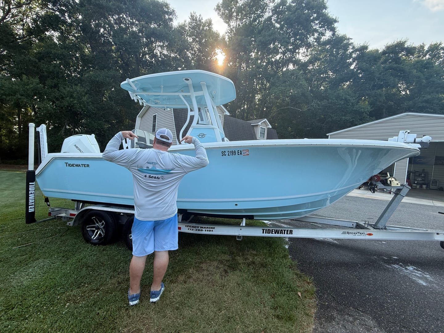 Customer photo review of Dri-Fit Custom Boat Shirts - Long Sleeve