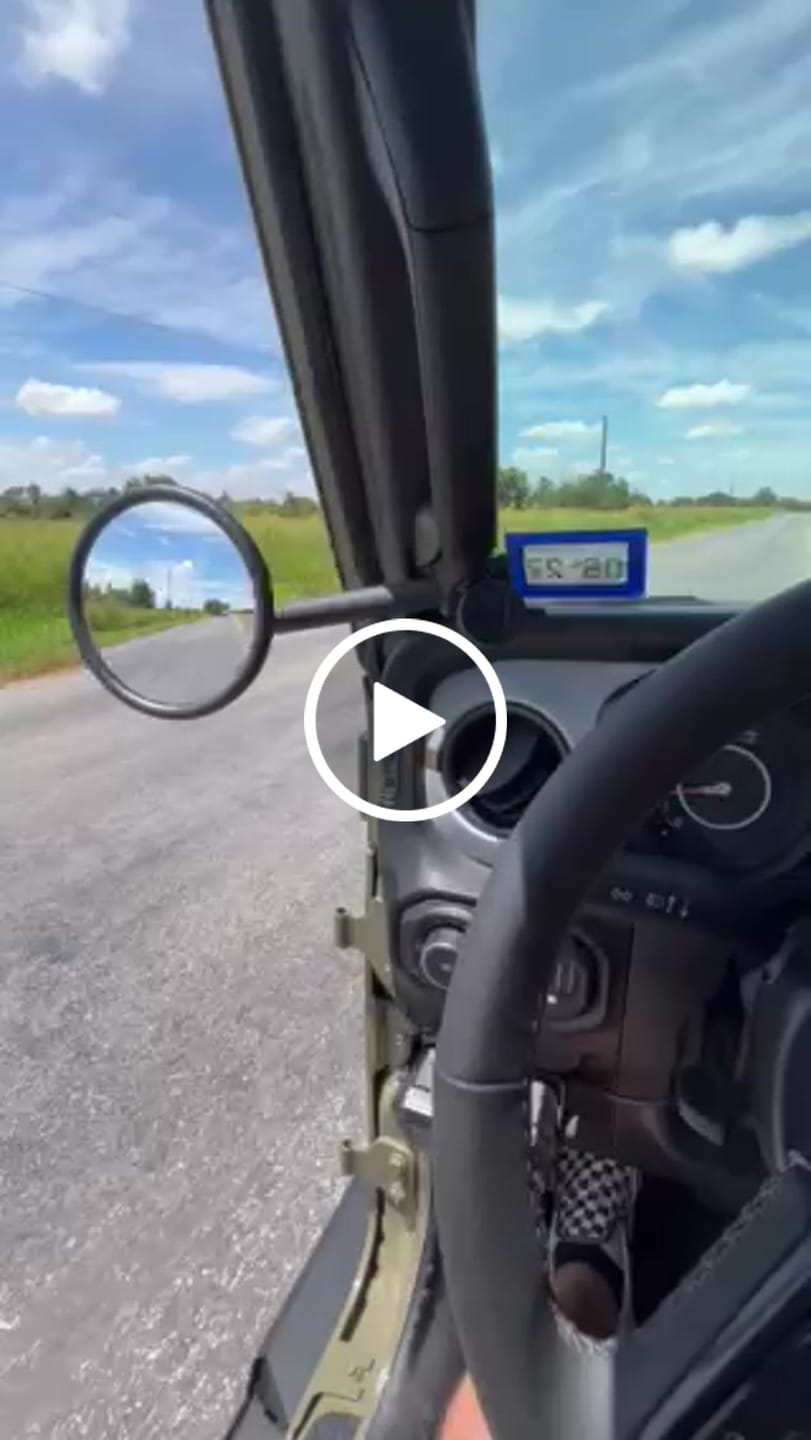 Customer video review of A-Pillar Side Mirror Set For 2024+ Jeep Wrangler JL & Gladiator - CMM Offroad