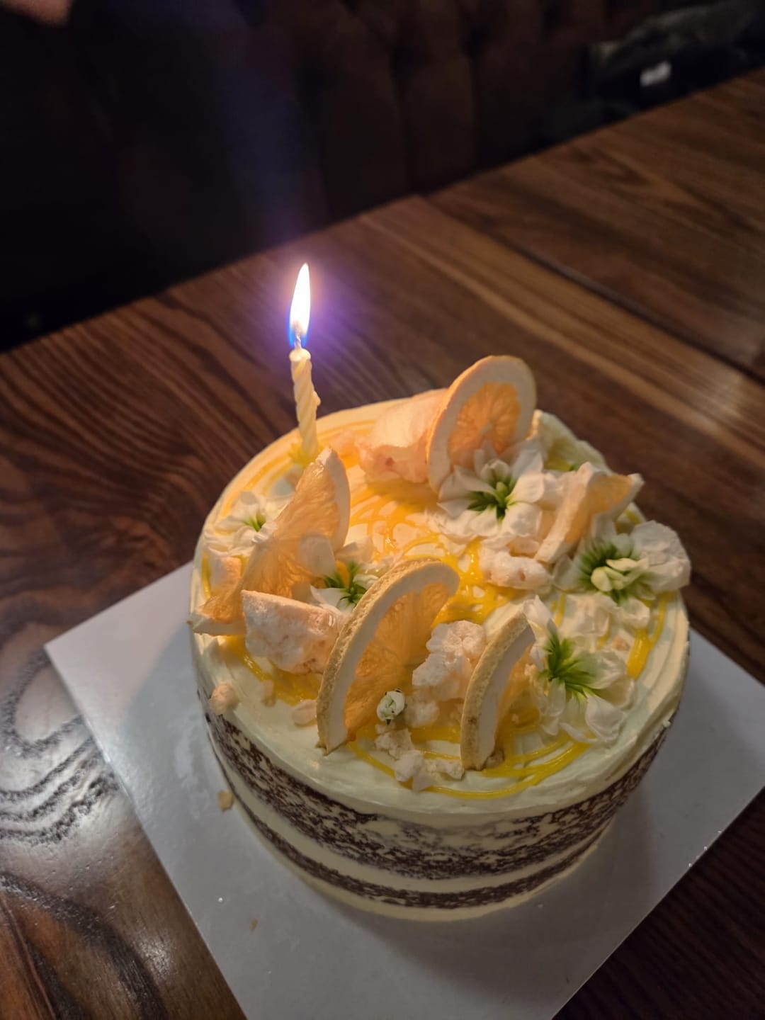 Customer photo review of lemon meringue cake
