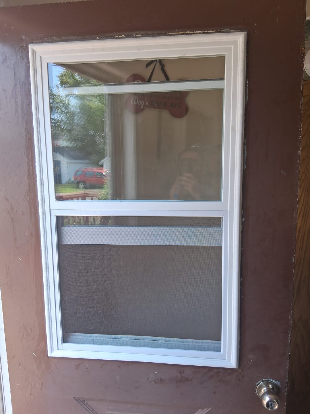 Customer photo review of Venting 1 Lite Glass and Frame Kit (Half Lite)