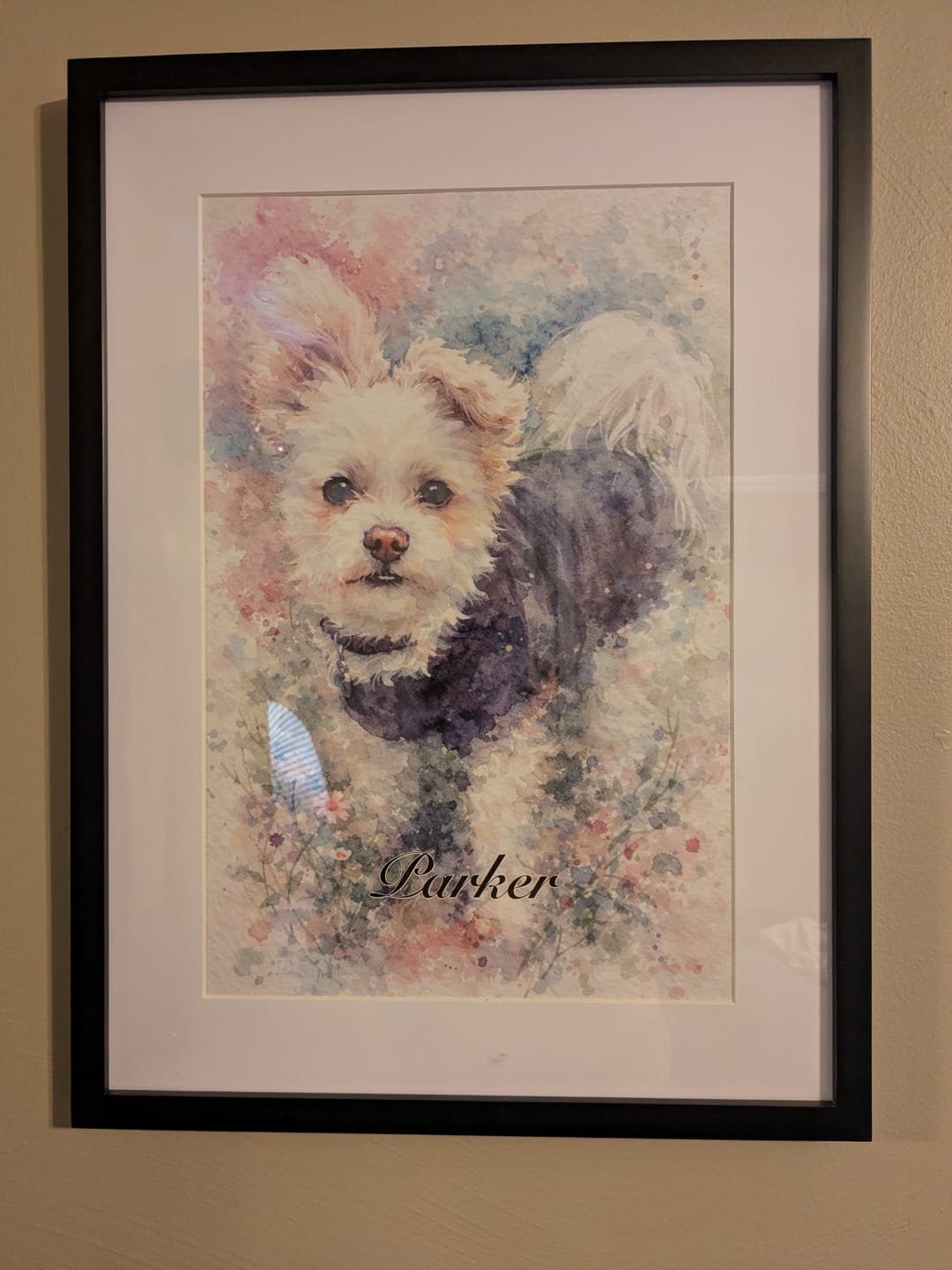 Customer photo review of Watercolor - Personalized Poster