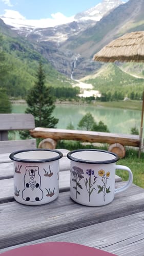 Recensione con foto di un cliente su Marmotta - tazza smaltata