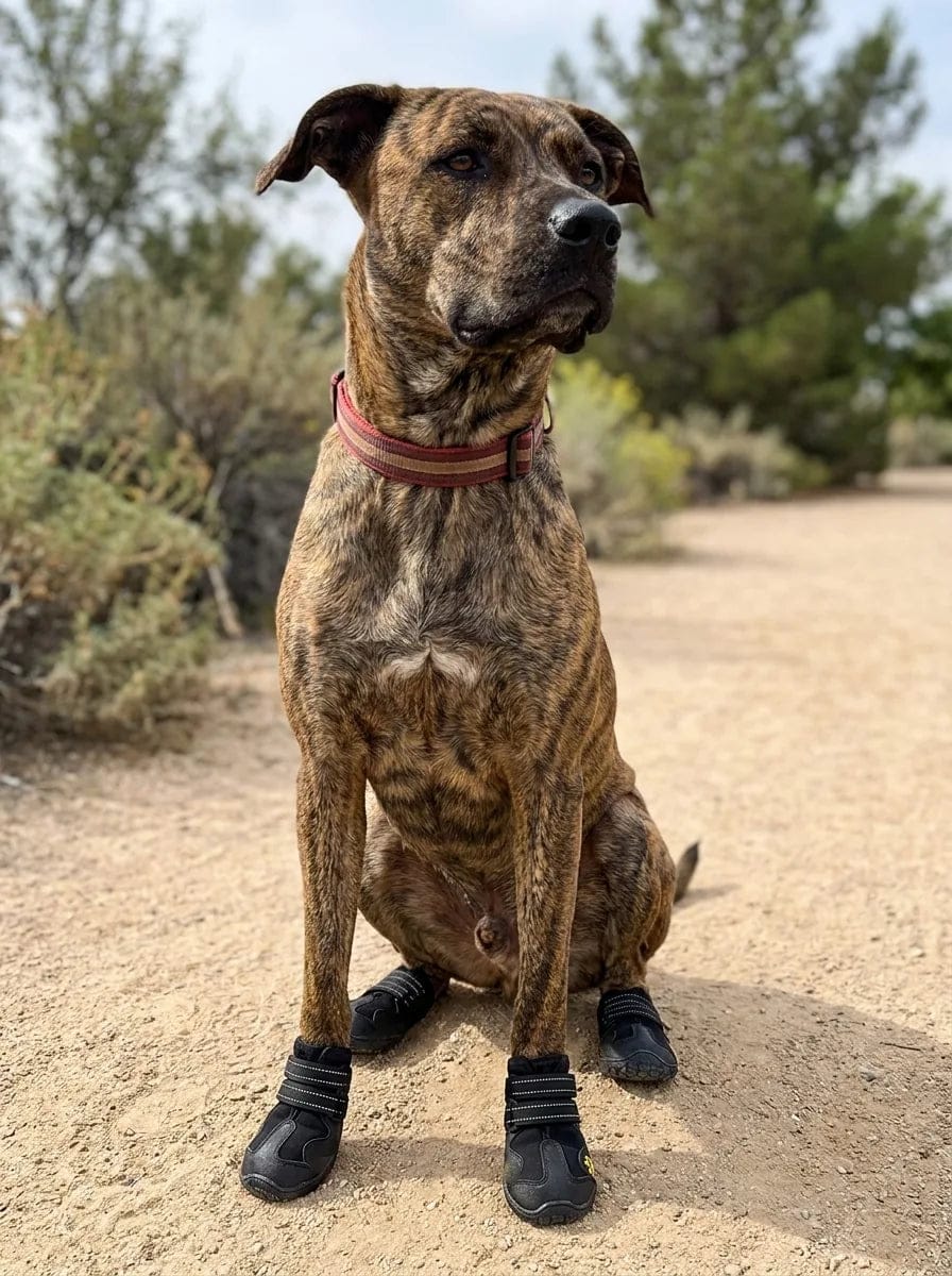Customer photo review of Chaussures de protection pour chien