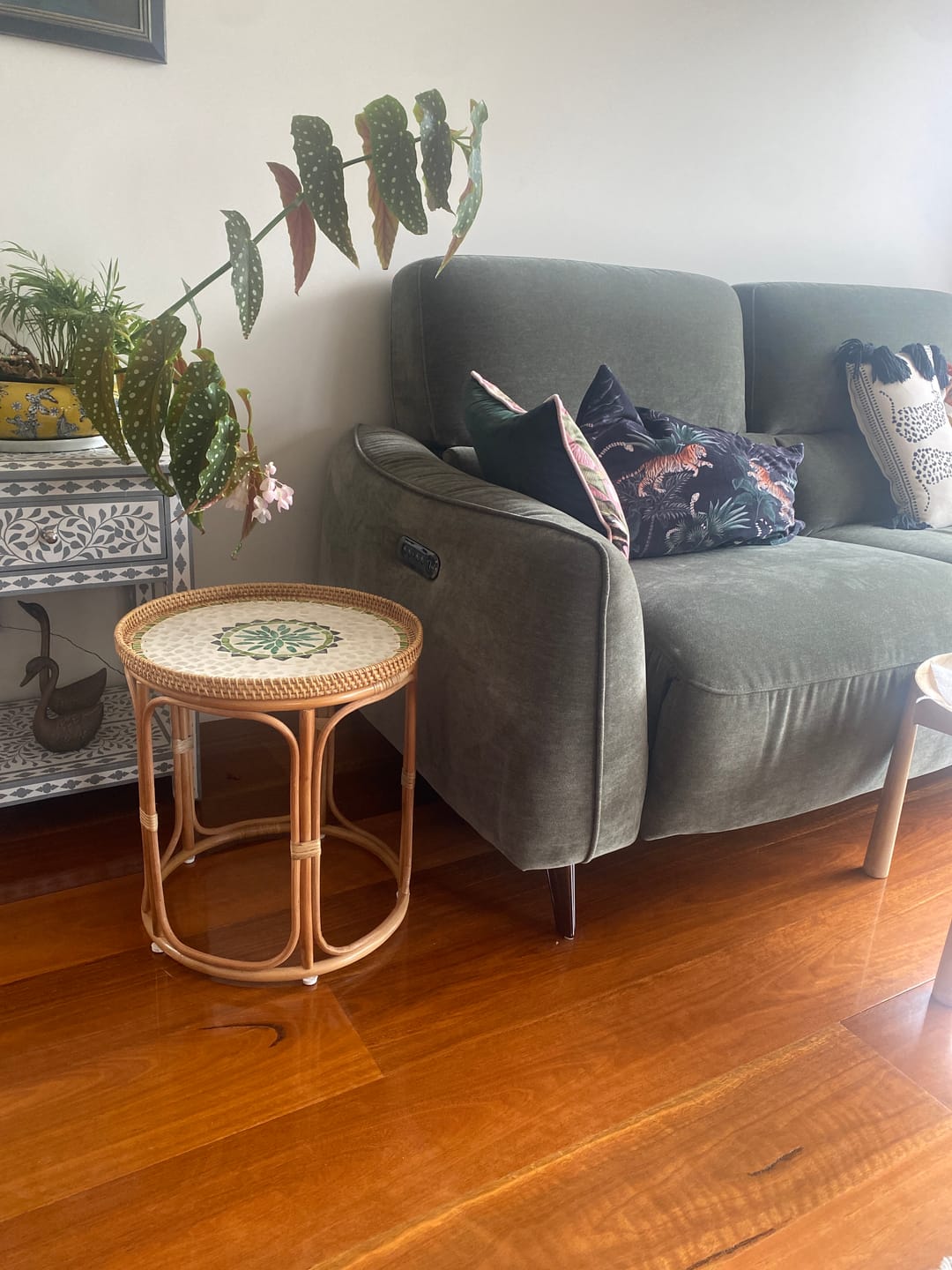 Customer photo review of Oasis Large Rattan Tray