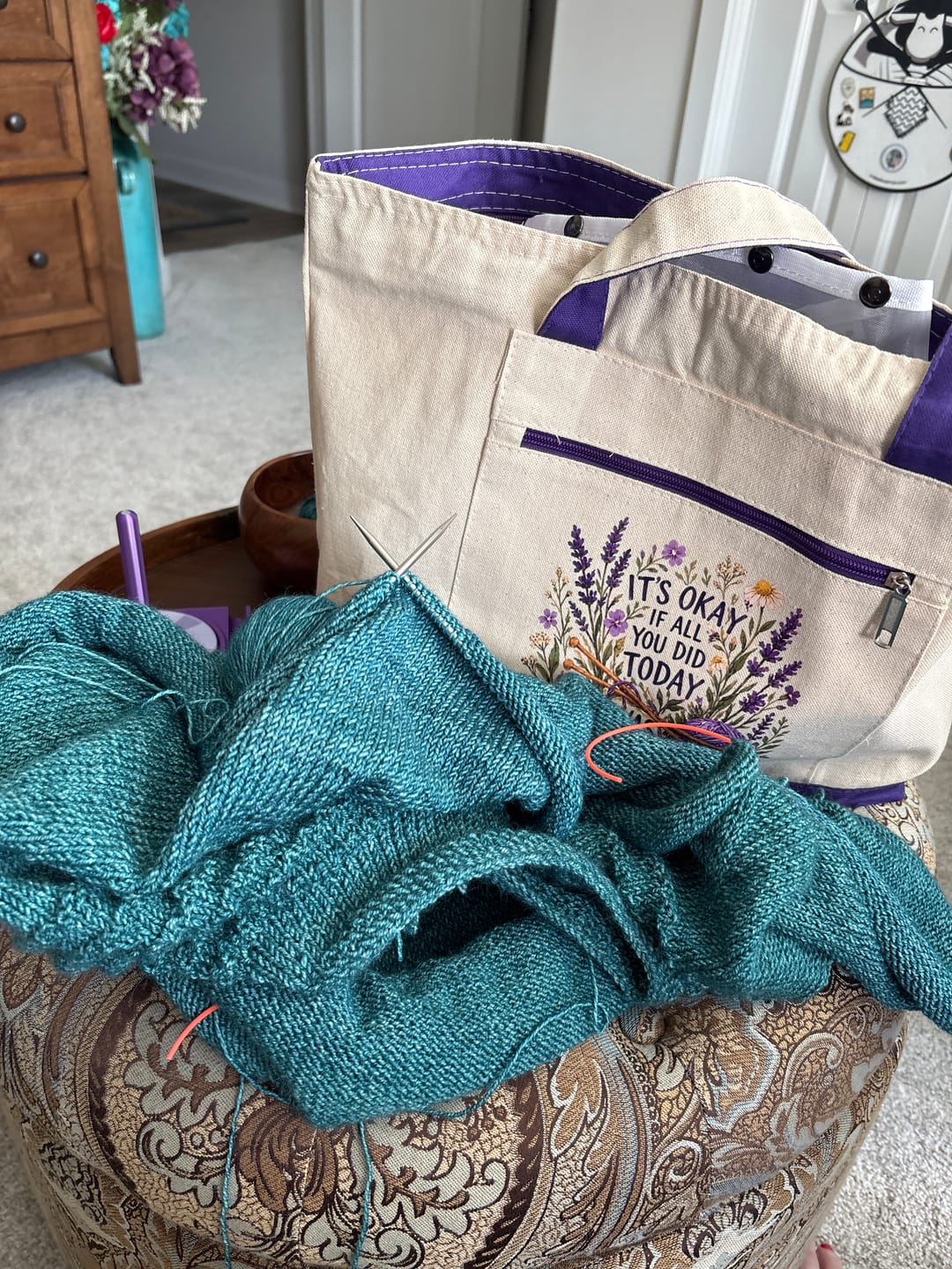 Customer photo review of If All You Did Was Knit Tote