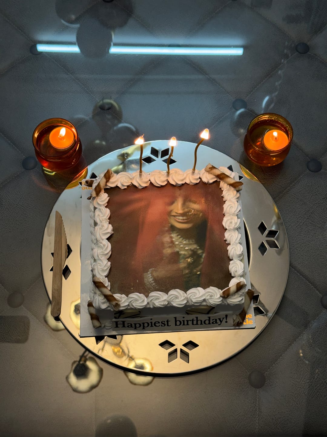 Customer photo review of Customized Photo Cake