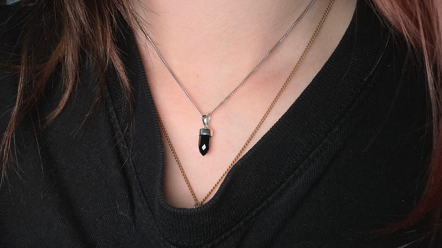 Customer photo review of Berlock Minispets Svart Onyx Silver