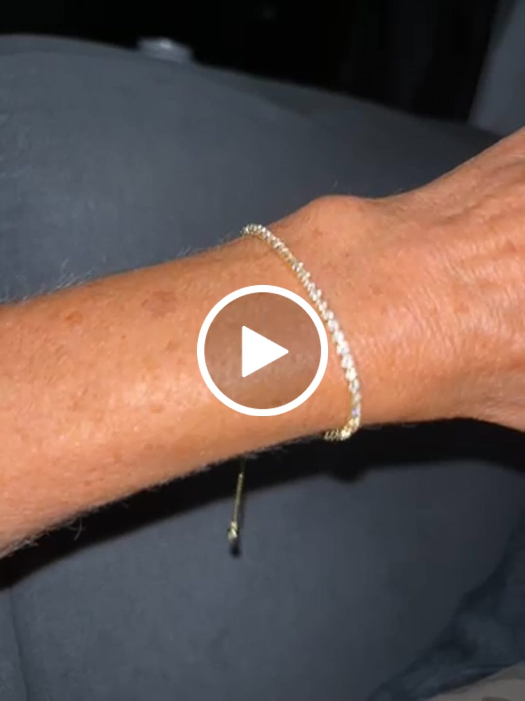 Customer video review of Melly Adjustable Tennis Bracelet