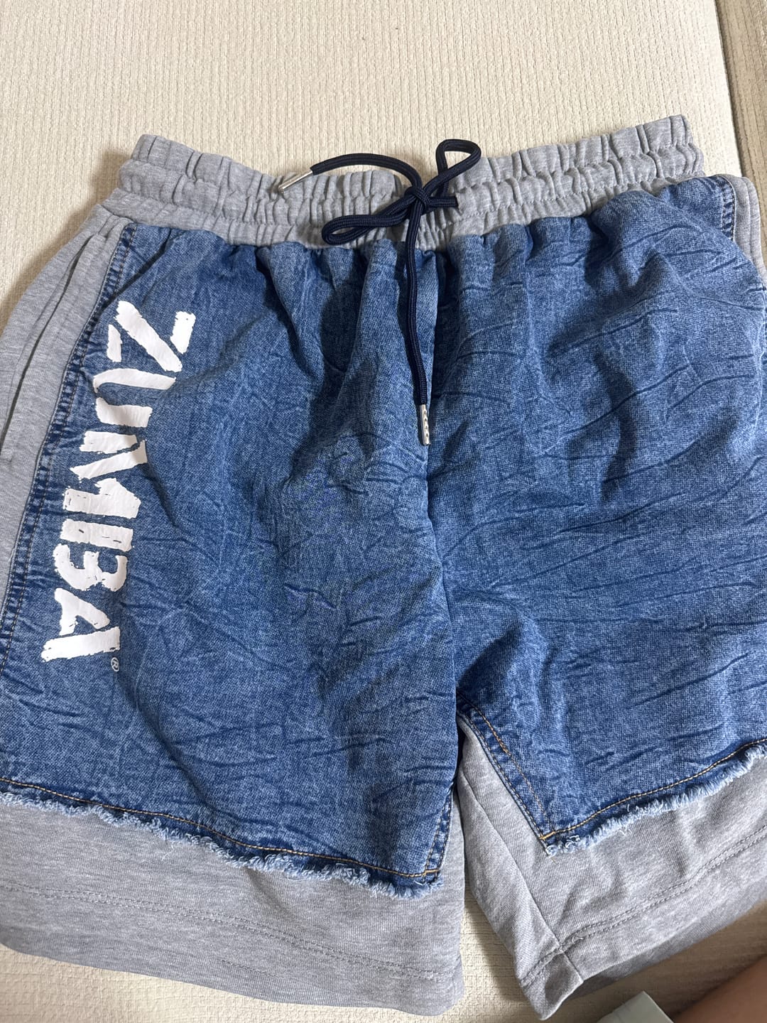 Customer photo review of Blue Jean Zumba Denim Shorts