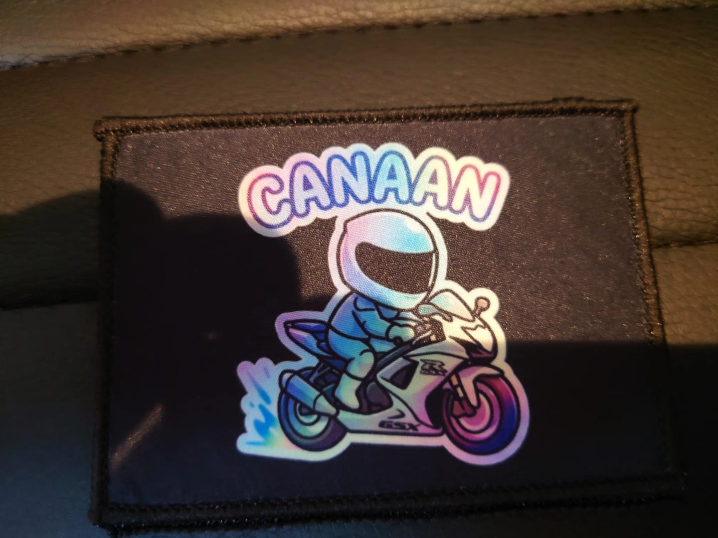 Customer photo review of カスタムバイクバッグに付属のベルクロステッカー| CX02