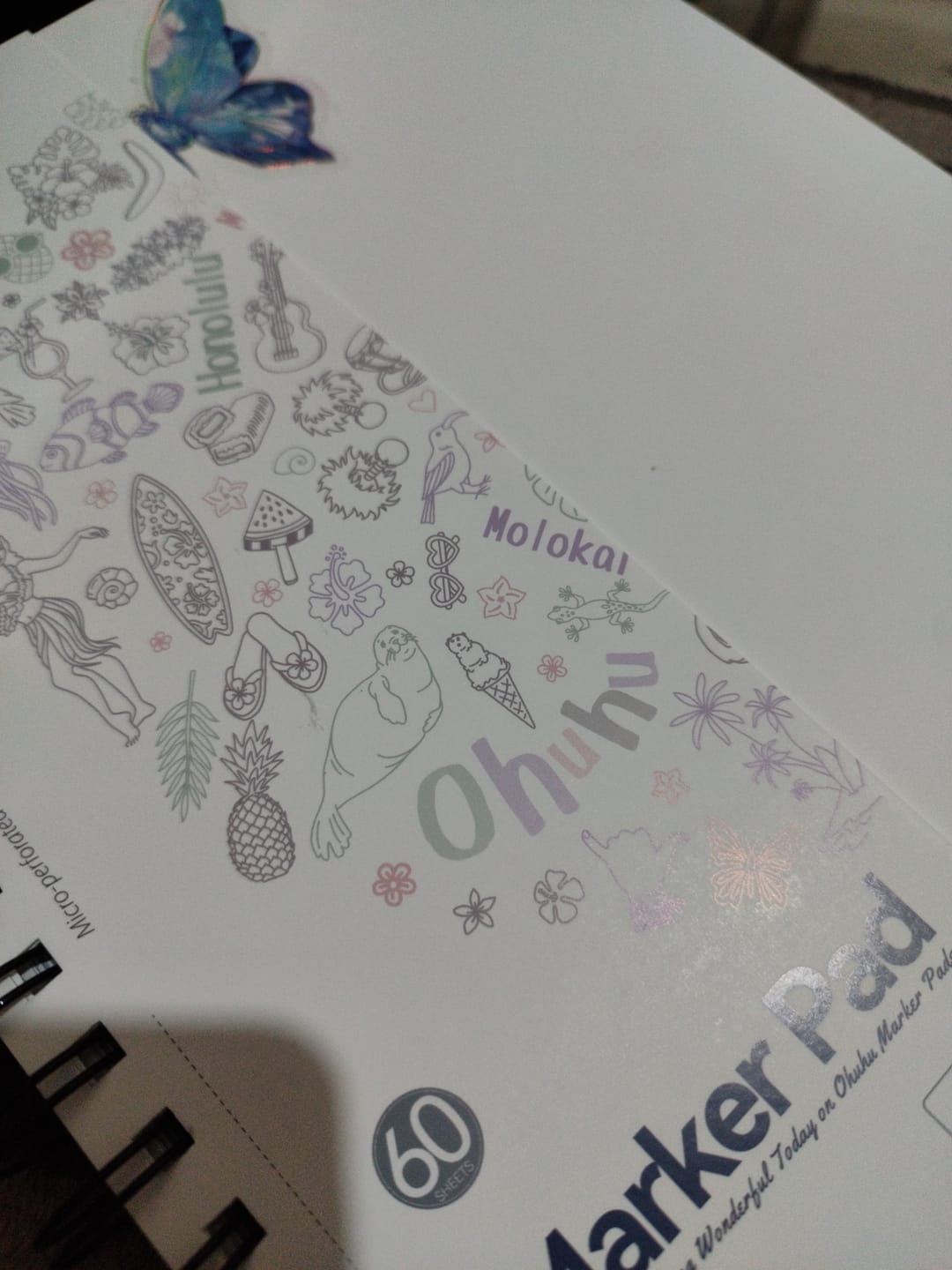 Customer photo review of Ohuhu Bleedproof Double-Sided Marker Pad, Spiral-Bound