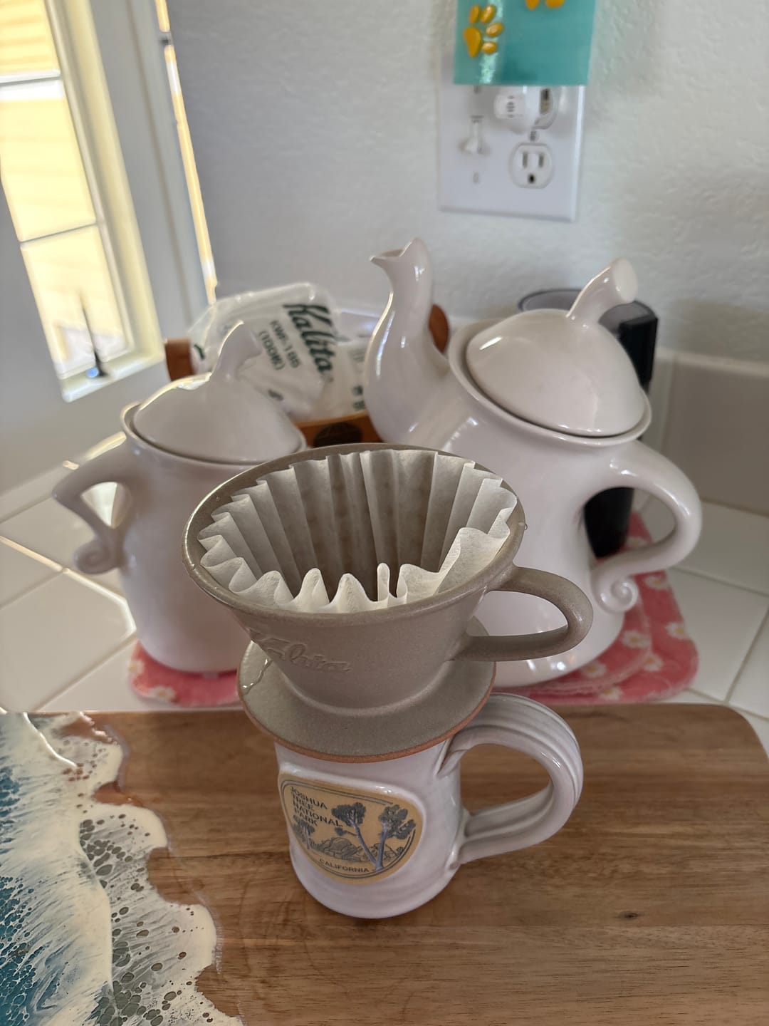 Customer photo review of Kalita Wave 185 Coffee Filters - 100ct