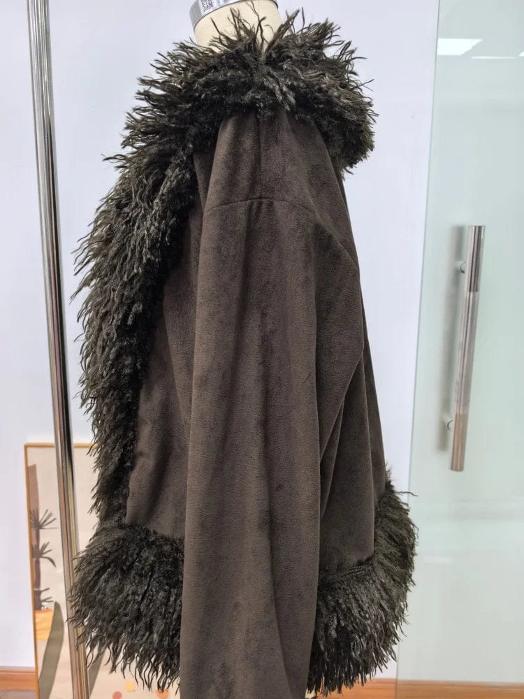 Customer photo review of Daisy Plush Faux Fur Coat