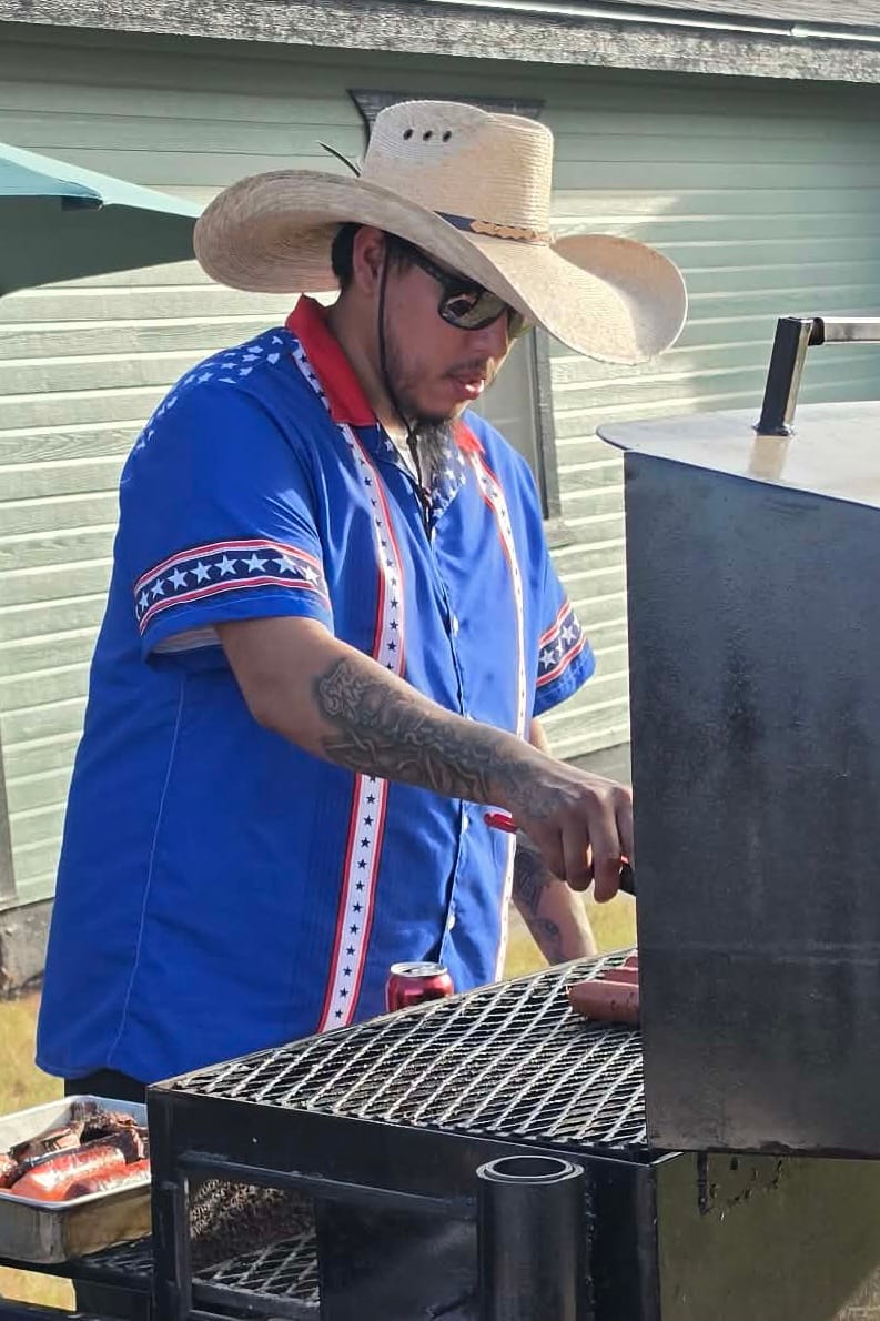 Customer photo review of Estrellas 4th of July Button Up
