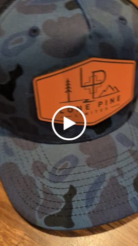 Customer video review of Bottomland Camo Custom Leather Patch Hats