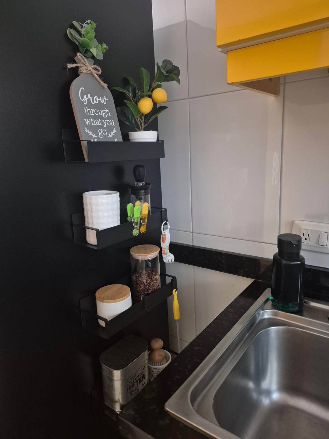 Customer photo review of Set de 4 Organizadores Imantados para Nevera