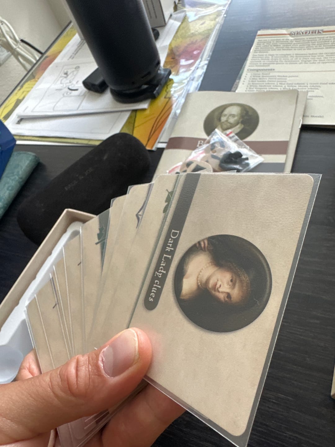 Customer photo review of Clear Matte Standard American Card Sleeves