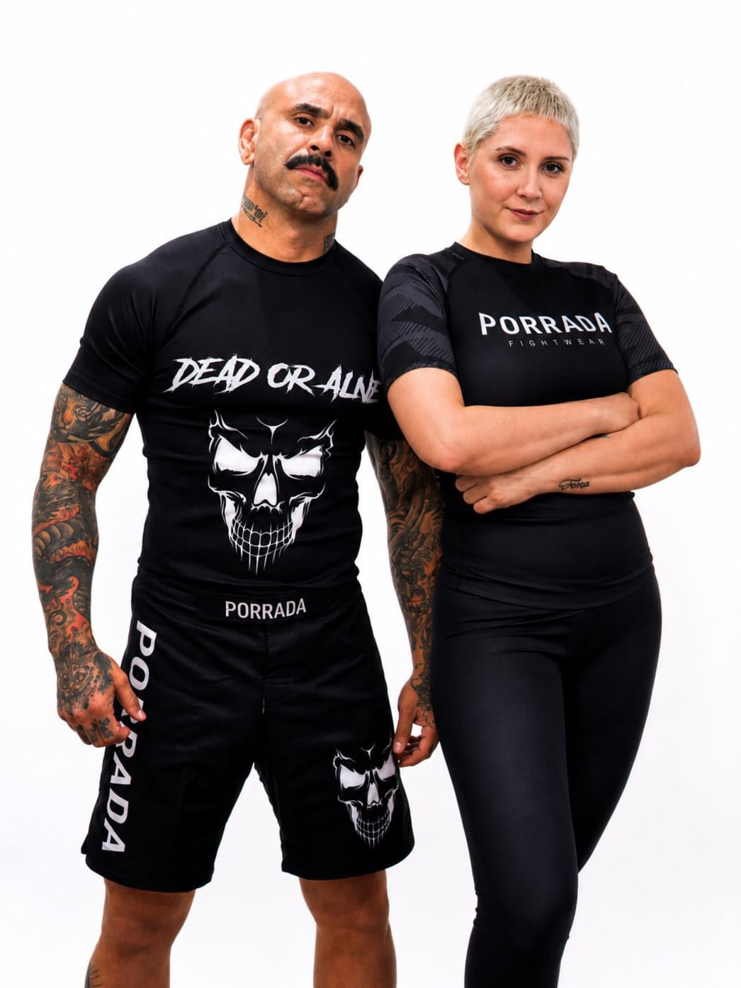Customer photo review of SKULL SHORT SLEEVE RASH GUARD