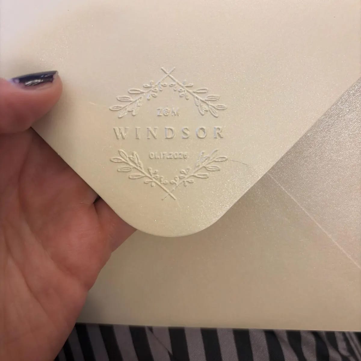 Customer photo review of Monogram Embosser