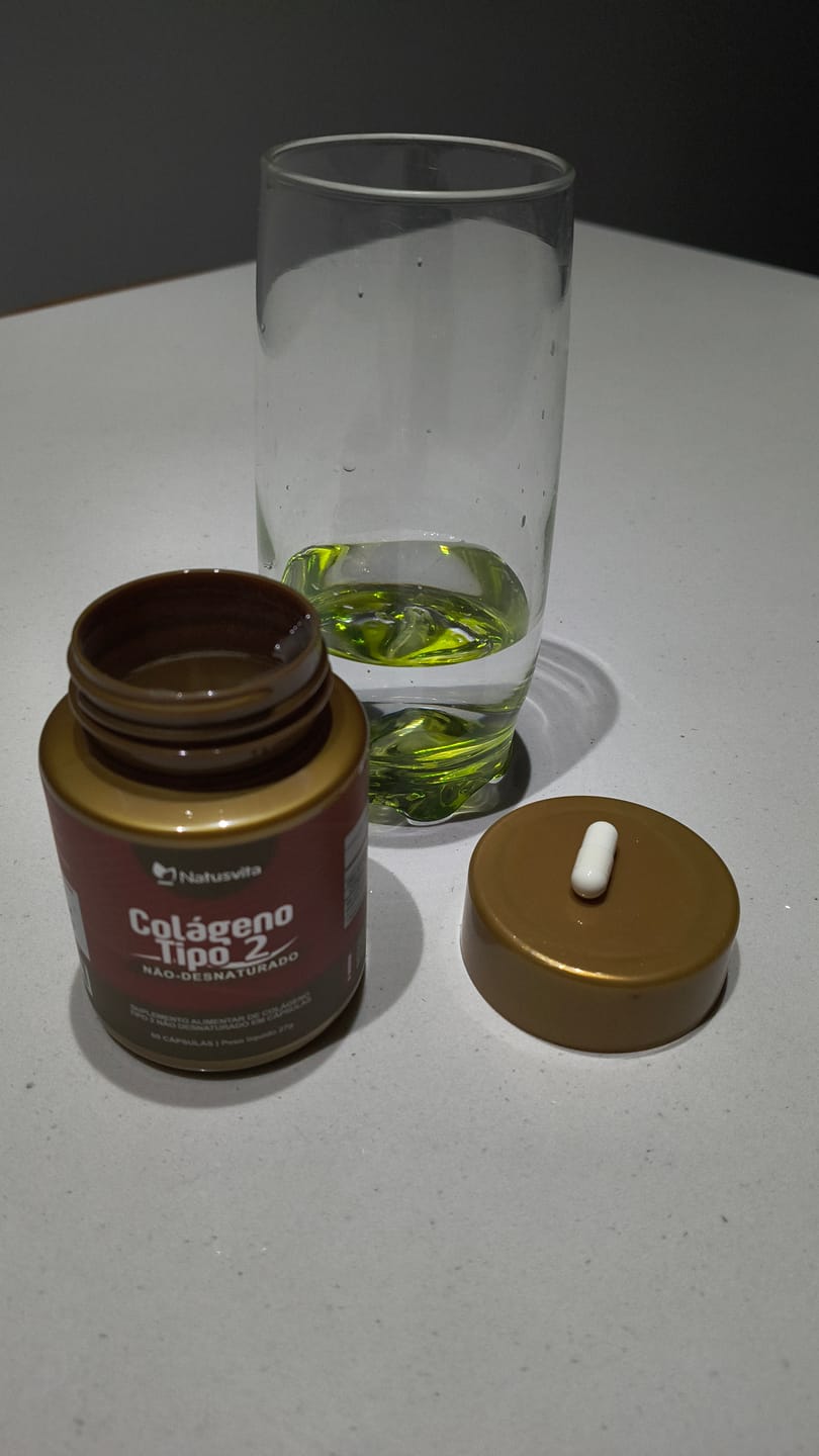 Customer photo review of Colágeno Tipo 2 - UC II. Não Desnaturado. 60 cápsulas.