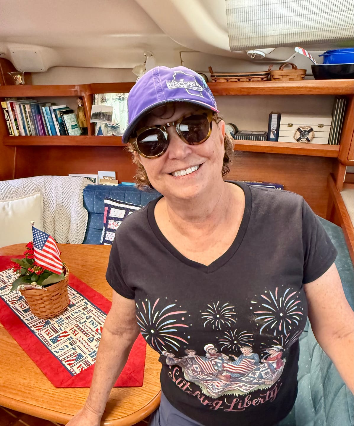 Customer photo review of Stitching Liberty Lady V-neck