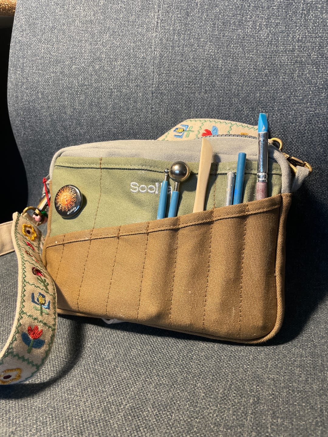 Customer photo review of Soolla® Studio Pouch, Good Earth