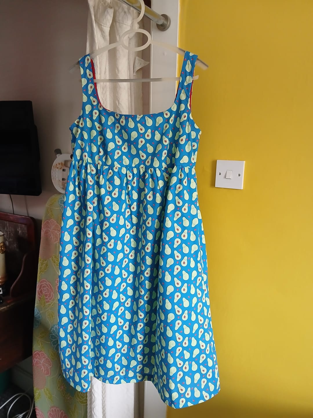 Customer photo review of Avocado Hearts Polycotton Fabric