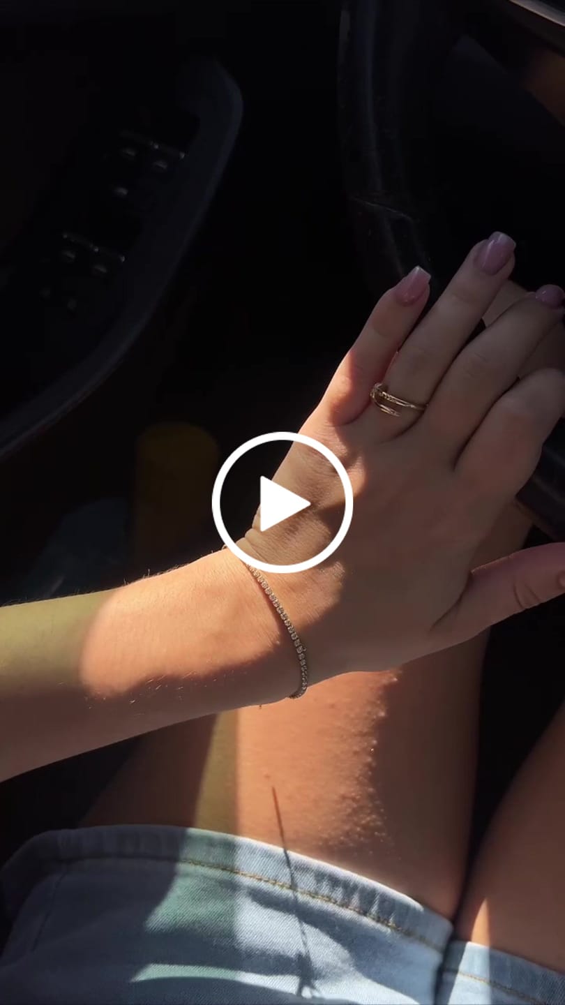 Customer video review of Ava Petite Gold White Bracelet