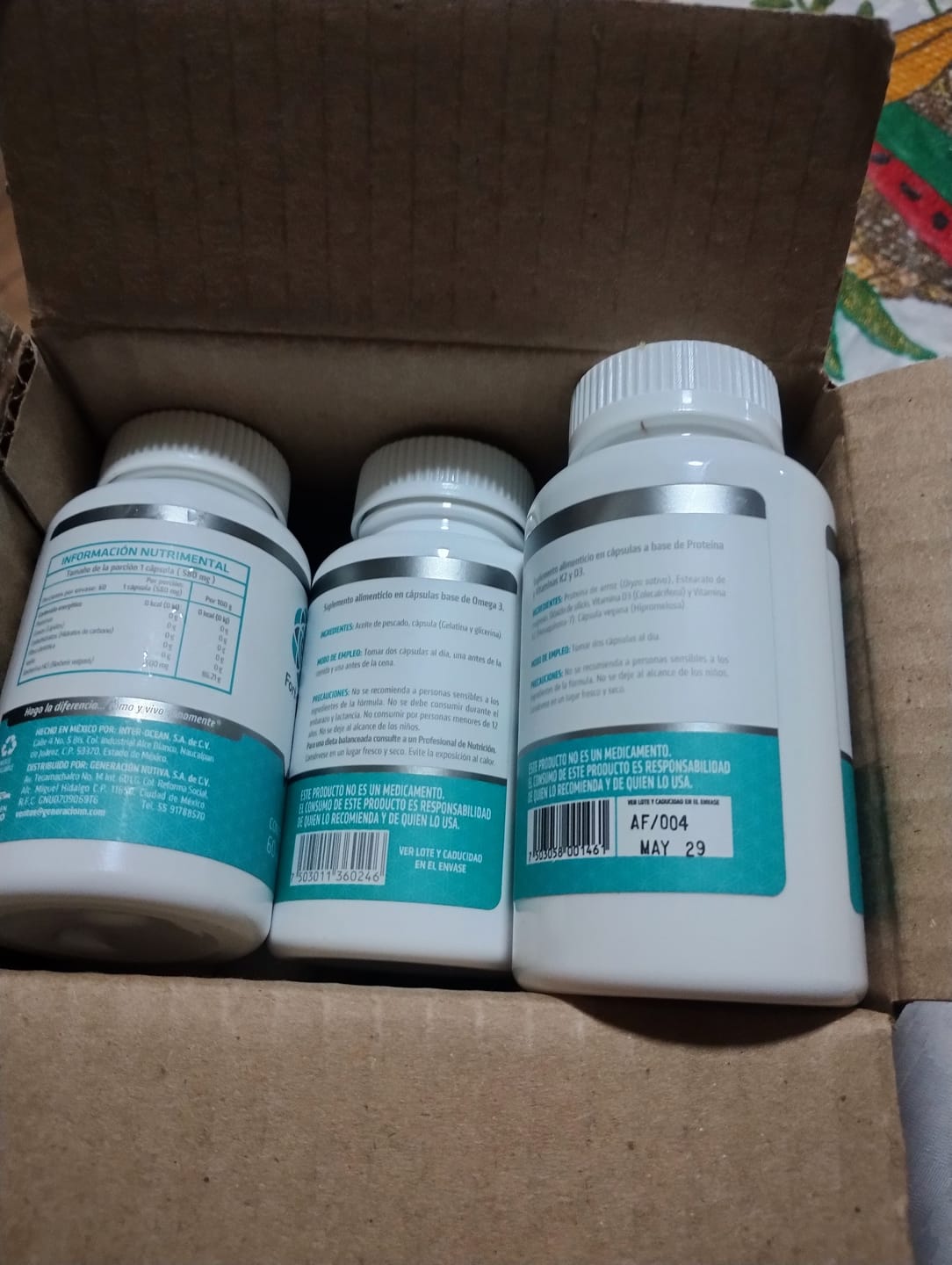 Customer photo review of PAQUETE INICIAL DE NUTRICIÓN