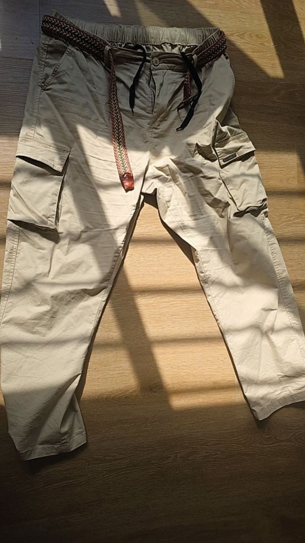 Customer photo review of Straight Cut Utility Cargo Pants