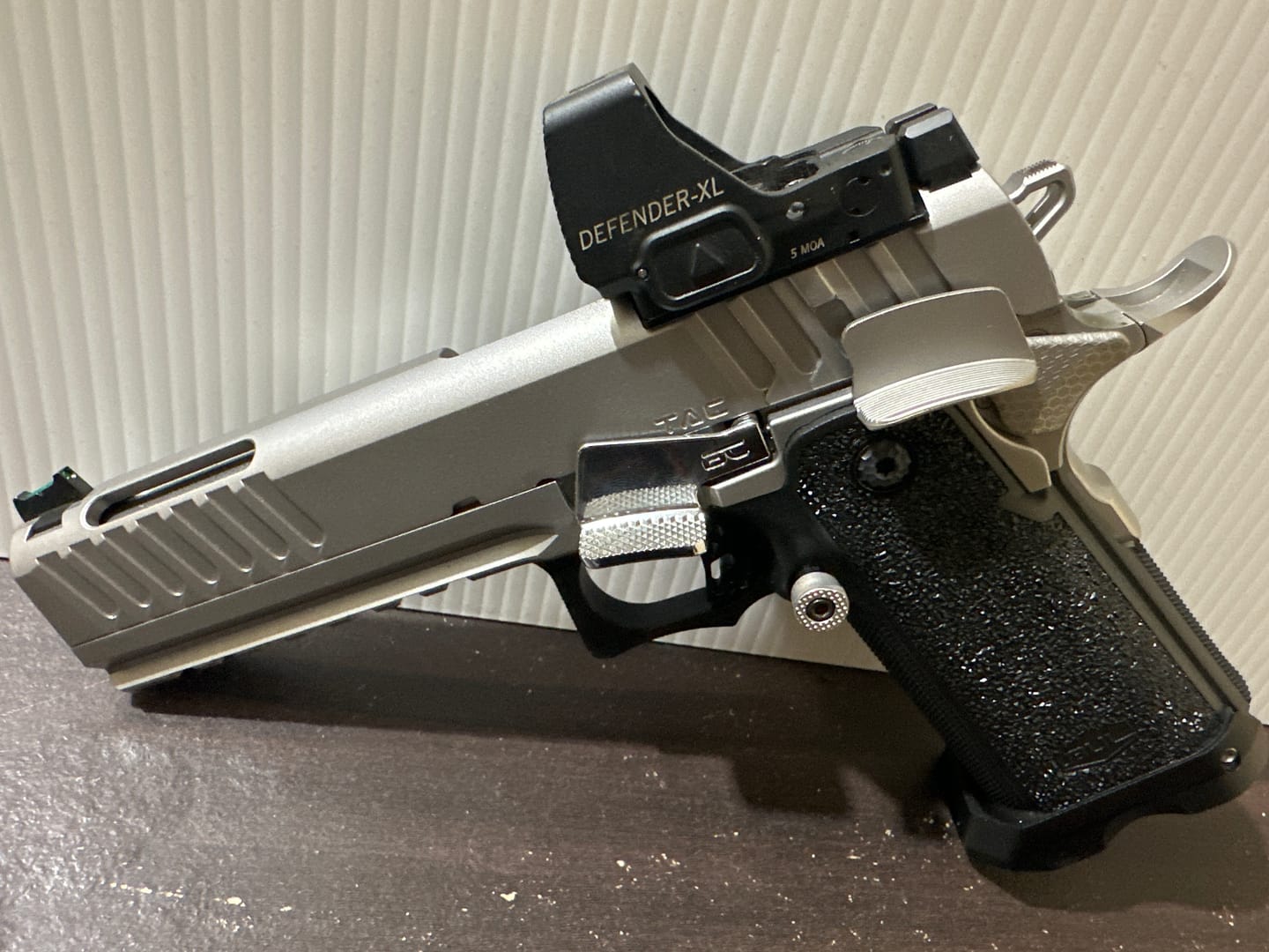 Customer photo review of Best 1911/2011 Slide Stop Thumb Rest for IPSC & USPSA