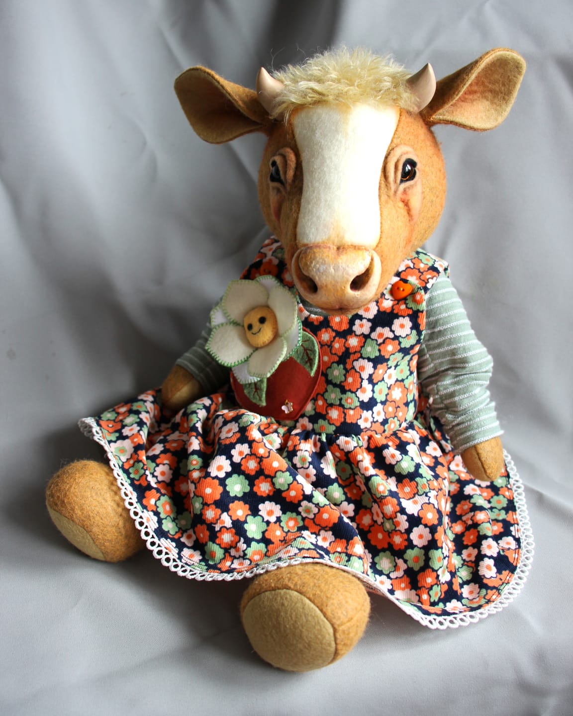 Customer photo review of Cow Play Doll  PDF Pattern and Video Tutorial