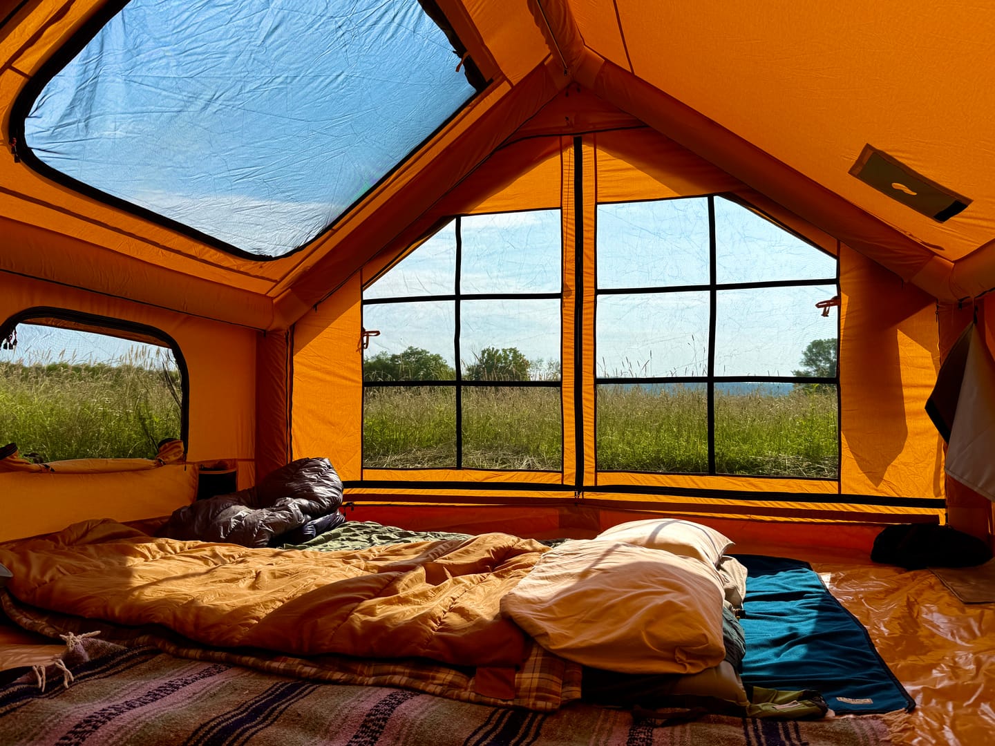 Customer photo review of RBM Panda Large Sunny Beige - Inflatable Tent for Camping (2-6 person)