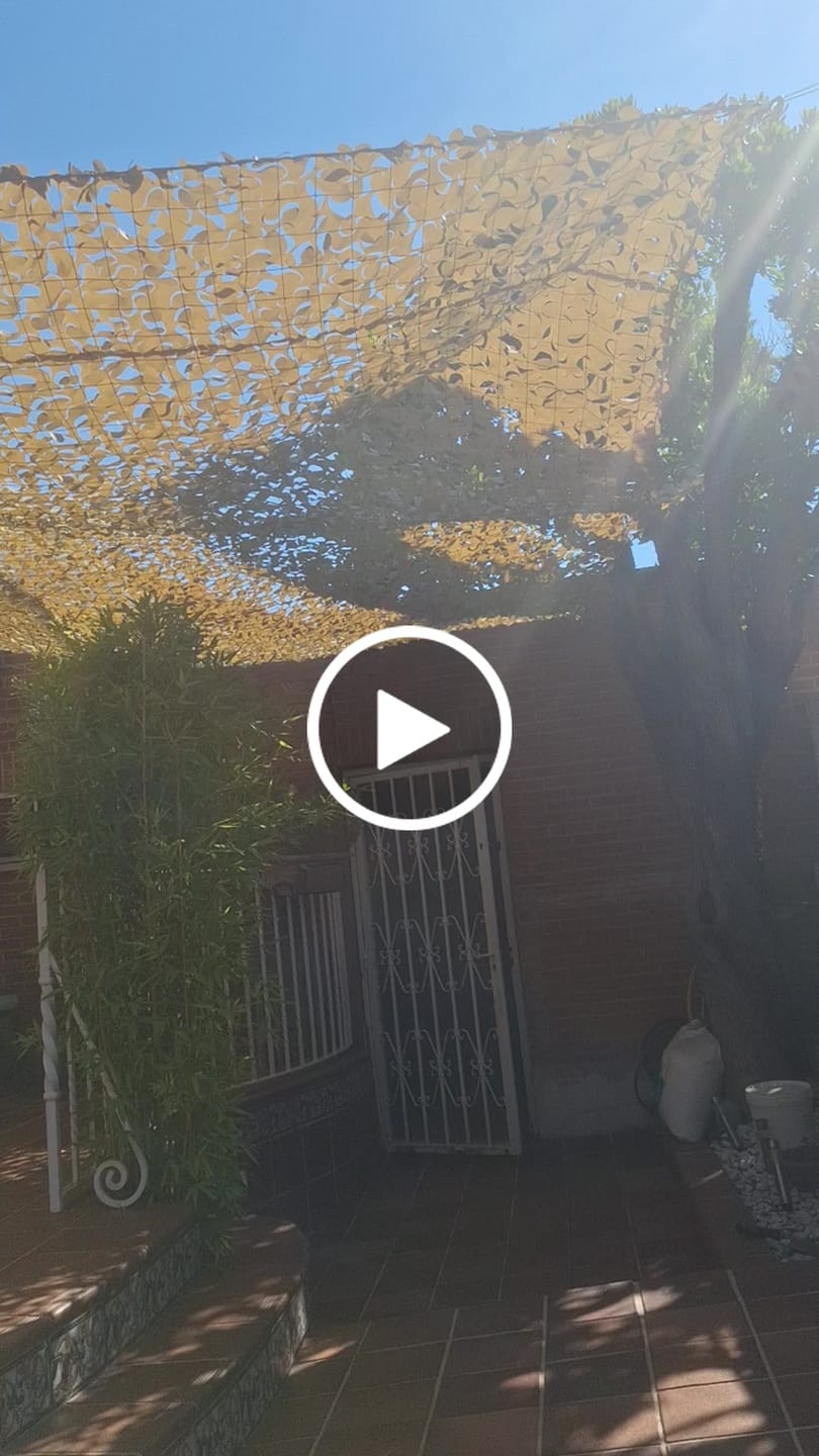 Customer video review of Red de camuflaje reforzada con cable de acero