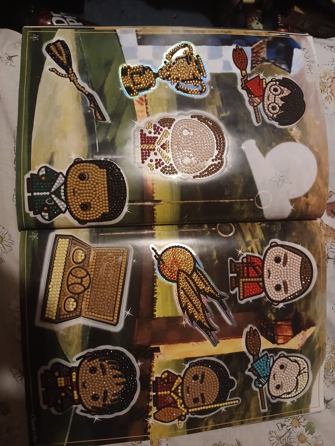 Customer photo review of Harry Potter Crystal Art Sticker Pack