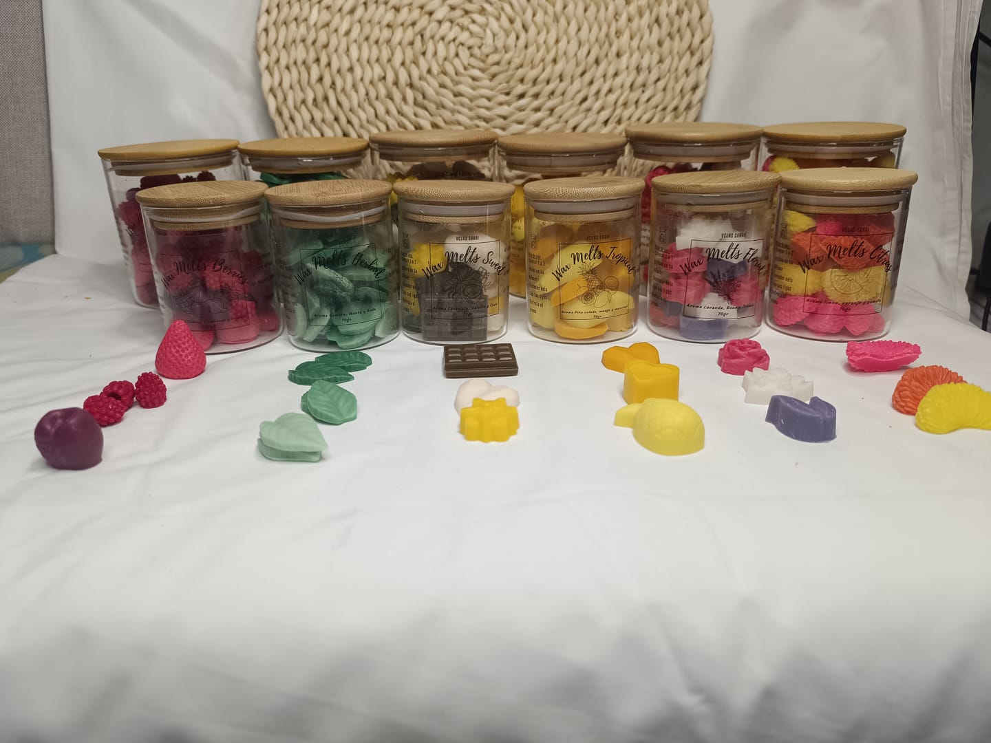 Customer photo review of Cera de soja 1 kg alto punto de fusión 58 grados apf perlas cera de soya