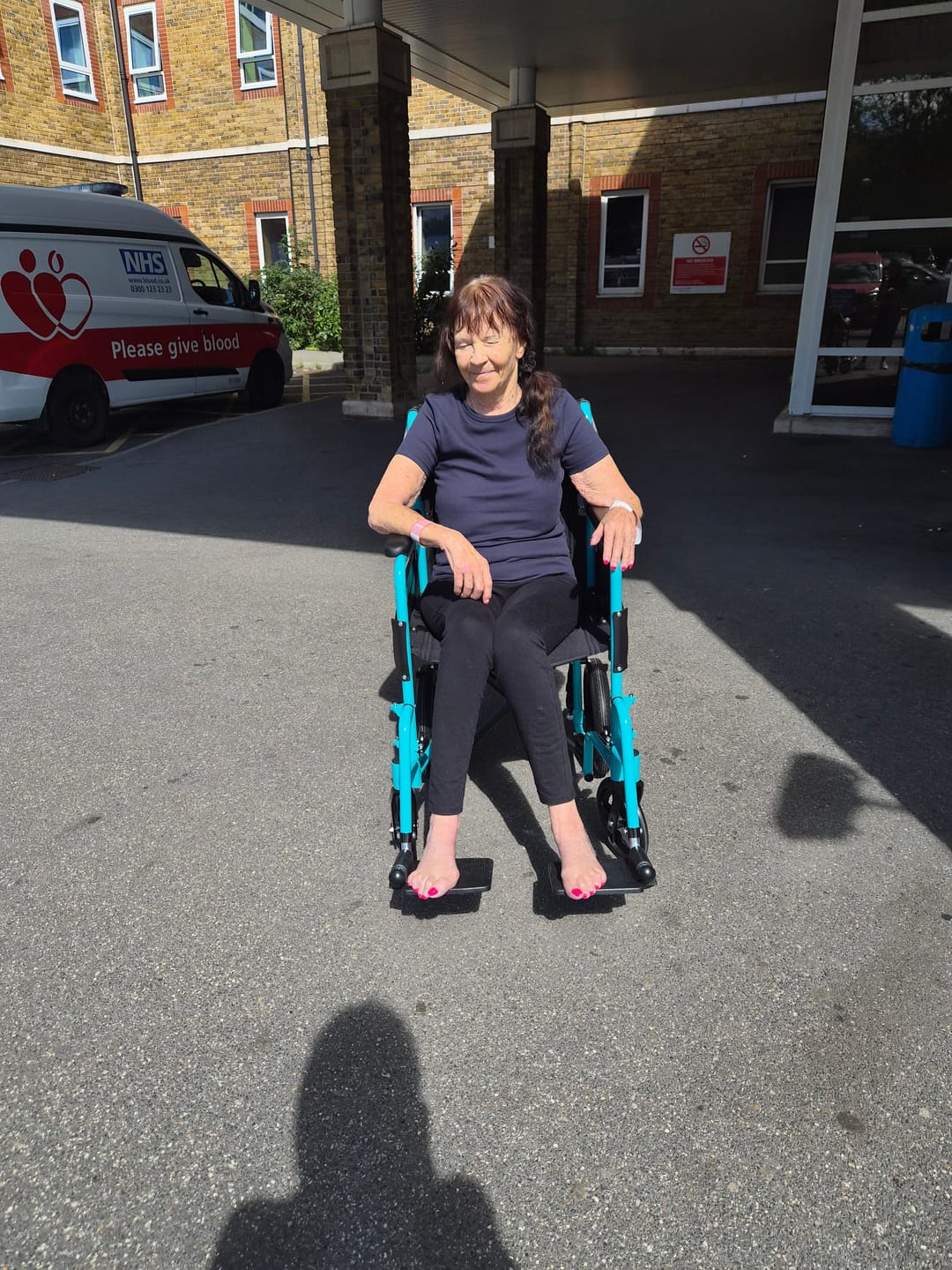 Customer photo review of EtechMobility Stride Transit Wheelchair – Ultra Lightweight & Foldable (13kg)