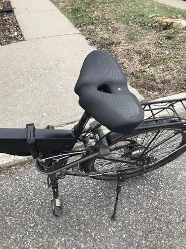Customer photo review of Ergonomic Noseless Bike Saddle